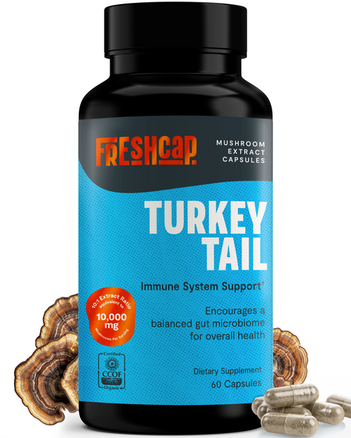 Turkey Tail Mushroom Extract Capsules by FreshCap Mushrooms
