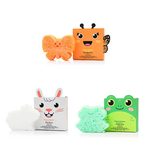 Nature Animals Assorted Pack by Spongellé