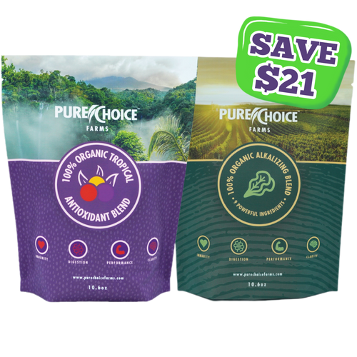 Organic Tropics & Raw Greens Micronutrient Powders by Pure Choice Farms