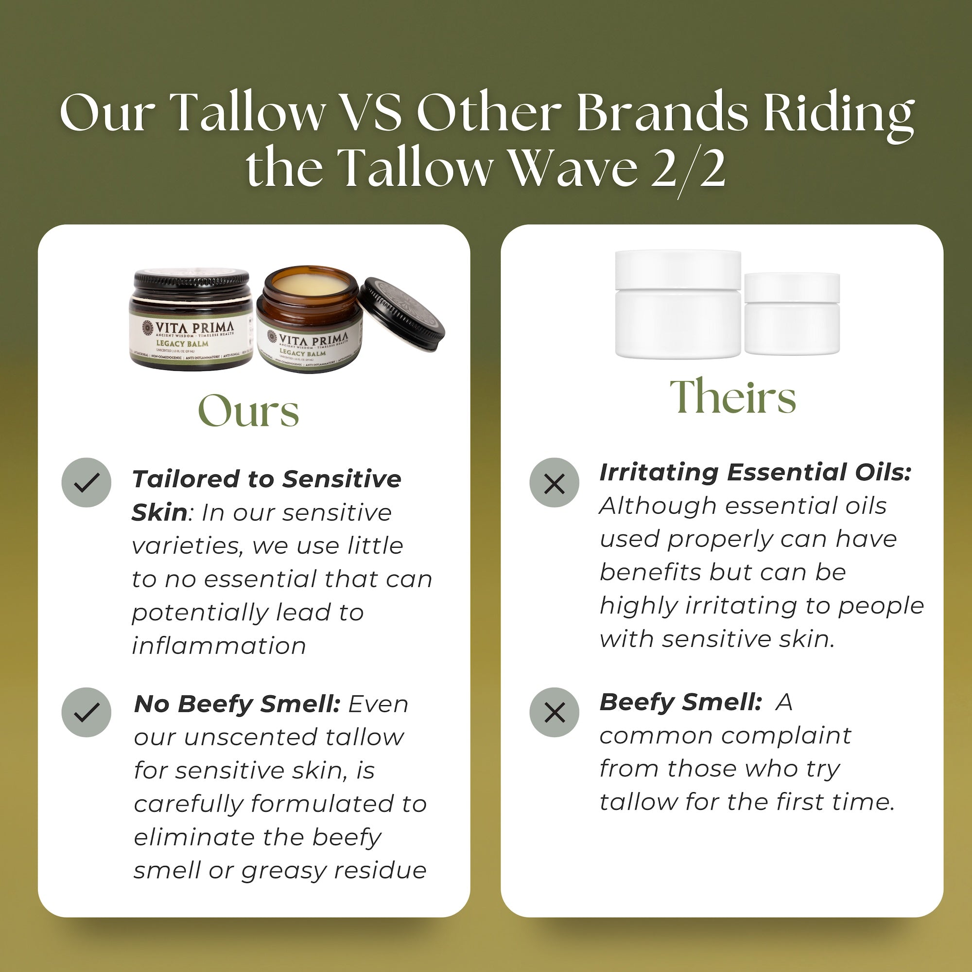 Legacy Tallow Balm by Vita Prima