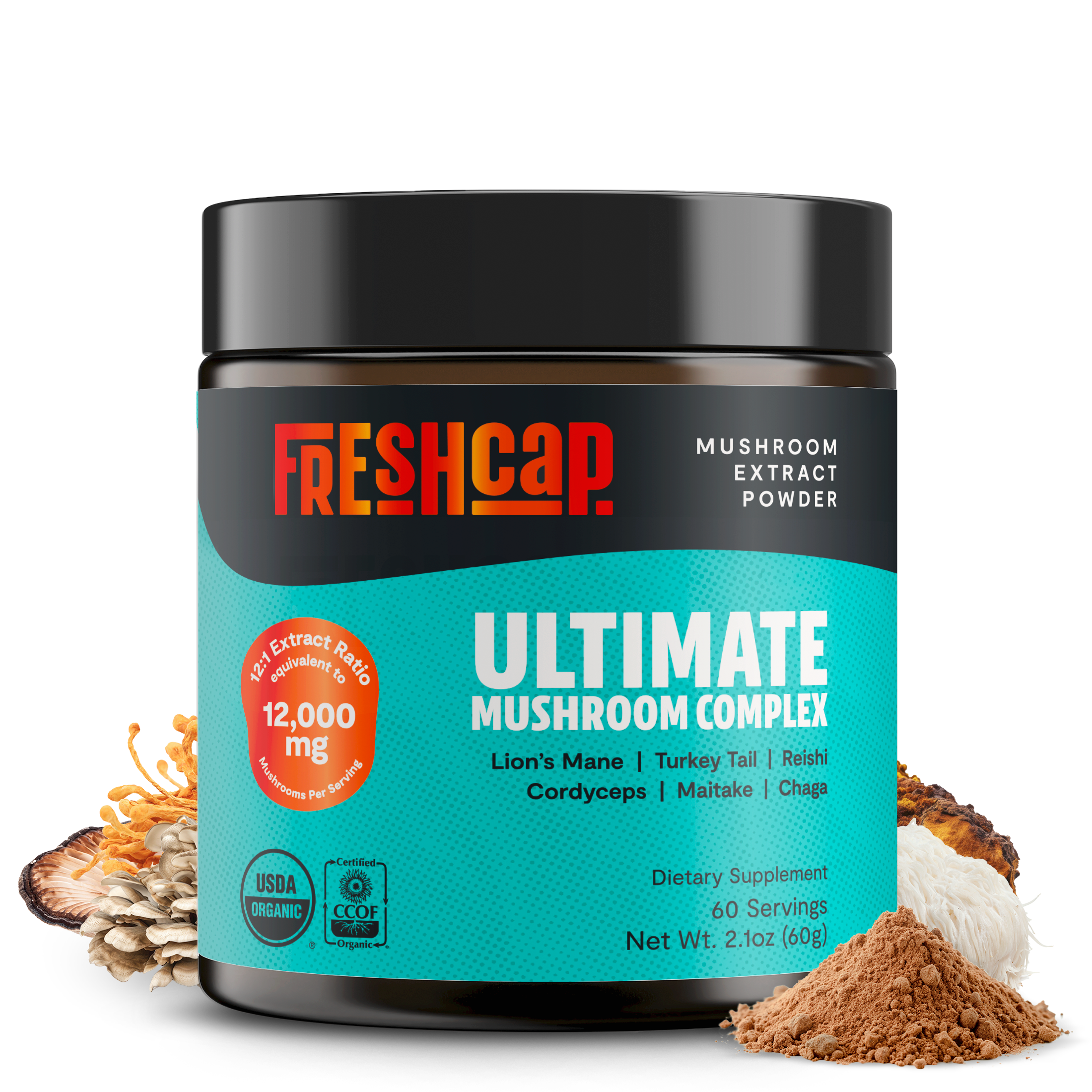 Ultimate Mushroom Complex Powder by FreshCap Mushrooms
