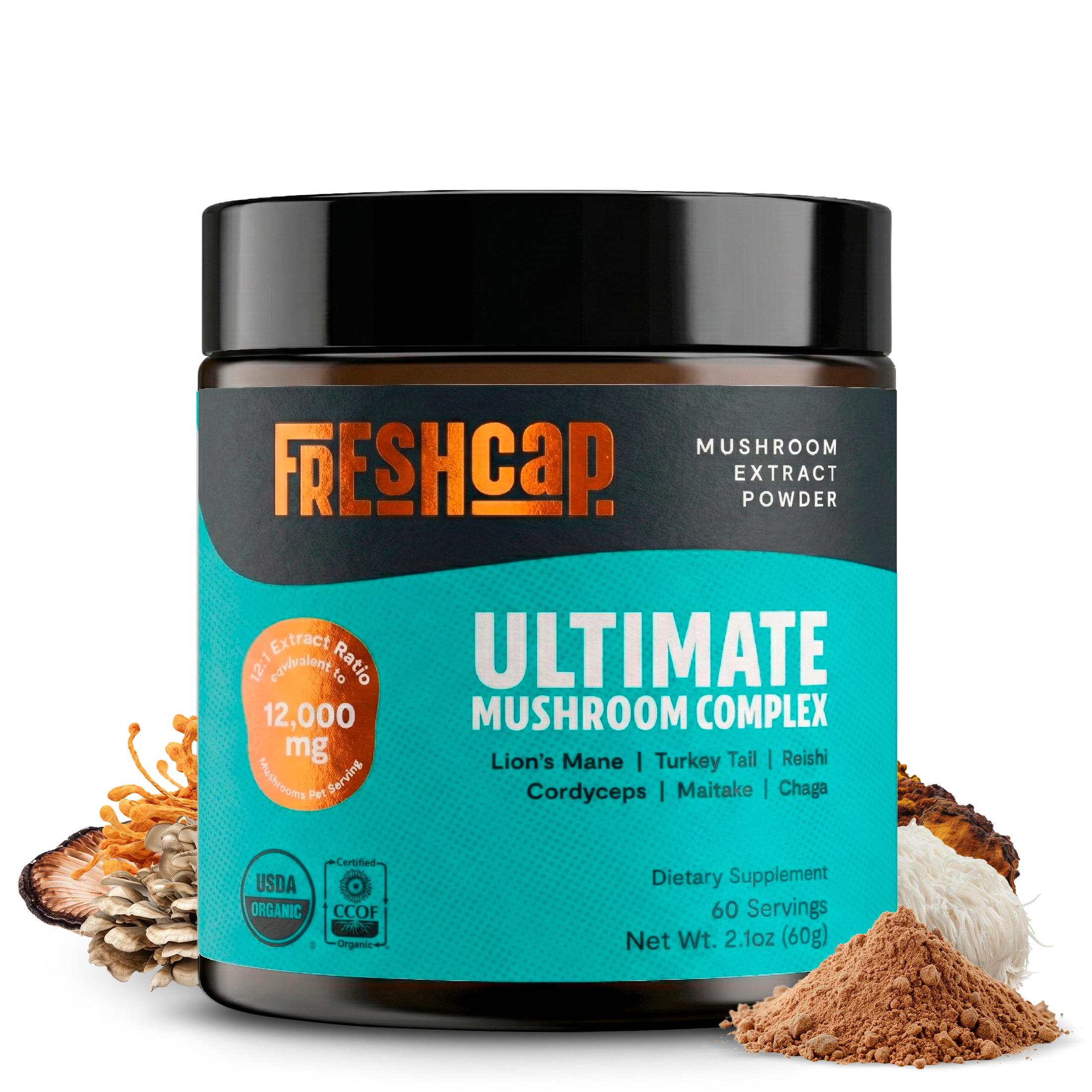 Ultimate Mushroom Complex Powder by FreshCap Mushrooms